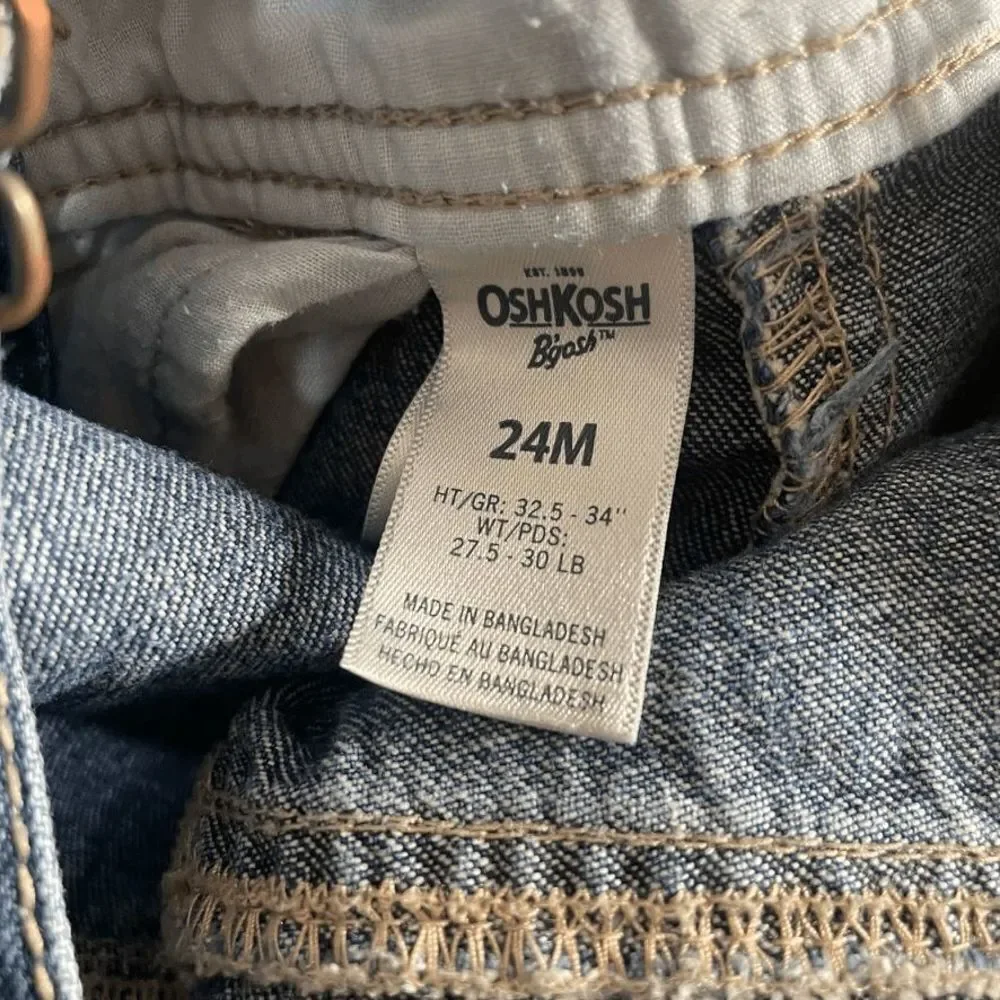 Oshkosh‎ Bigosh Denim Overalls Pants Size 24 Months